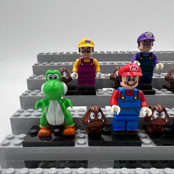 7 Super Mario Bros Custom Minifigures, Mini Figures, - Picture 8 of 10